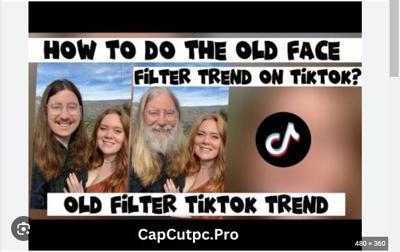 an image of old filter on tiktok