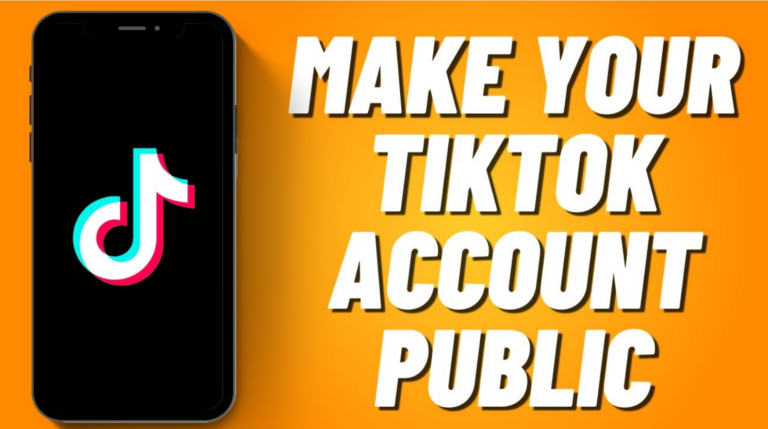 how to make your tiktok account public