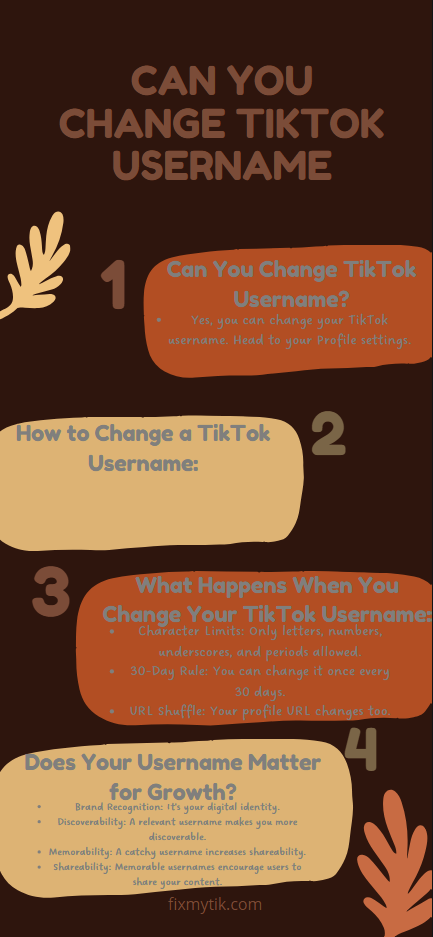 Can you Change TikTok Username