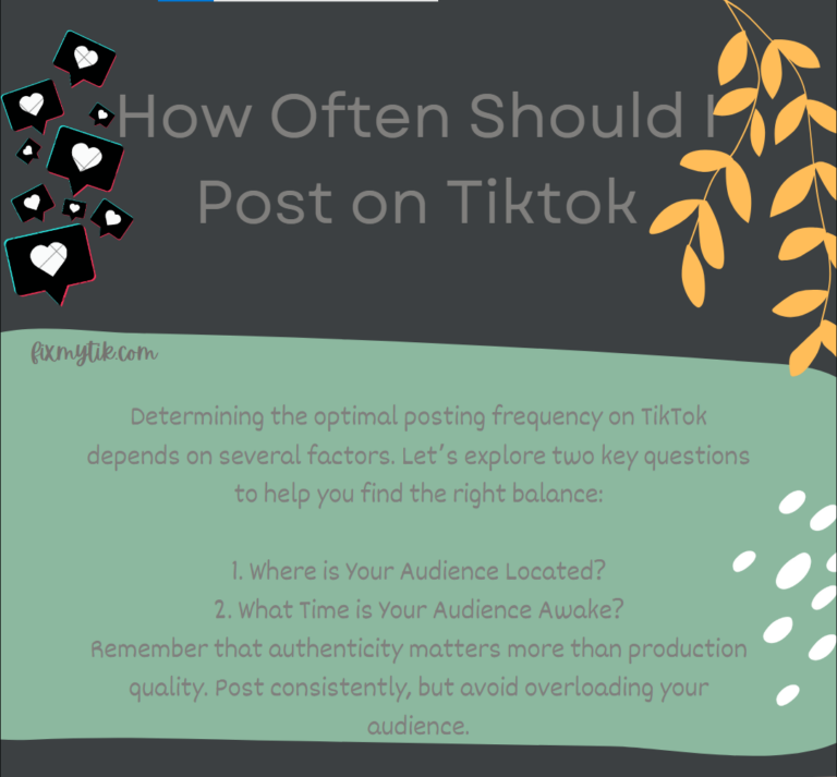 How Often Should I Post on Tiktok
